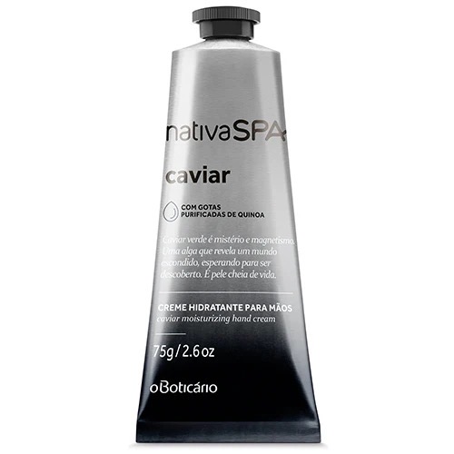 O Boticario Nativa SPA Creme Para Maos Caviar 75g