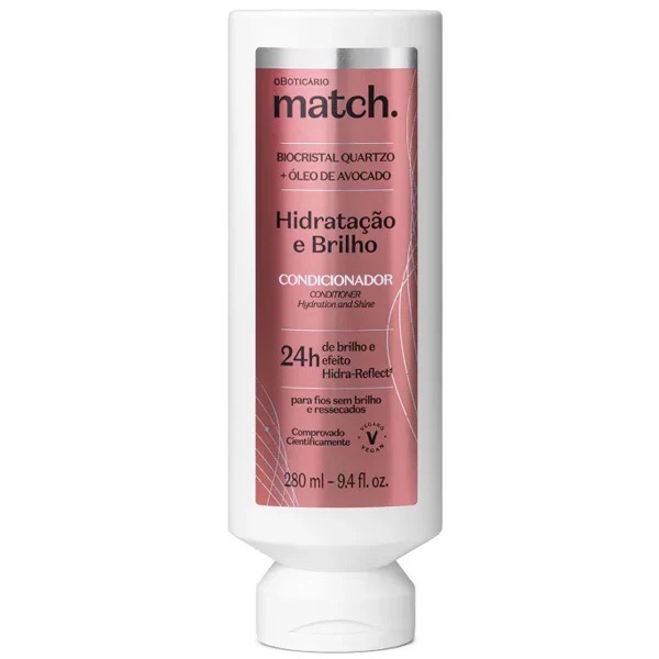 O Boticario Match Condicionador Hidratacao e Brilho 280ml